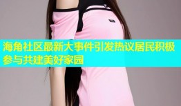 海角社区最新大事件引发热议居民积极参与共建美好家园