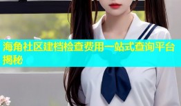 海角社区建档检查费用一站式查询平台揭秘