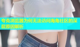 夸克浏览器为何无法访问海角社区的深层原因解析