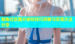 海角社区图片保存技巧详解与实用方法分享