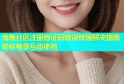 海角社区注册验证码错误快速解决指南助你畅享互动体验