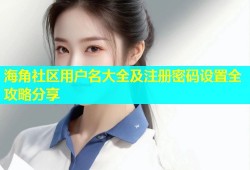 海角社区用户名大全及注册密码设置全攻略分享