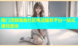 南门湾镇海角社区电话服务平台一站式便民查询
