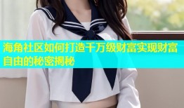 海角社区如何打造千万级财富实现财富自由的秘密揭秘