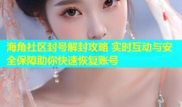 海角社区封号解封攻略 实时互动与安全保障助你快速恢复账号