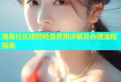 海角社区建档检查费用详解及办理流程指南