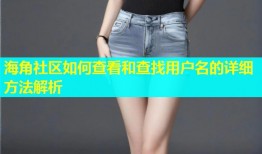 海角社区如何查看和查找用户名的详细方法解析