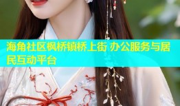 海角社区枫桥镇桥上街 办公服务与居民互动平台