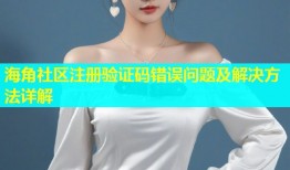 海角社区注册验证码错误问题及解决方法详解